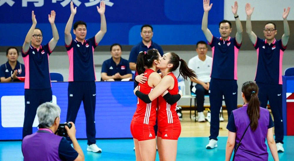 Chung kết bóng chuyền nữ Asiad 20: 84 phút của Nhật Bản và năm set của Trung Quốc Chung kết bóng chuyền nữ Asiad 20: 84 phút của Nhật Bản và năm set của Trung Quốc
